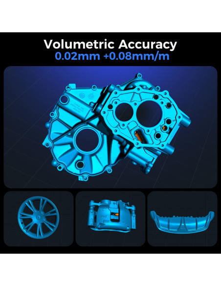 Escáner 3D Creality Raptor Pro 0.02mm 22+7 Láser Azul