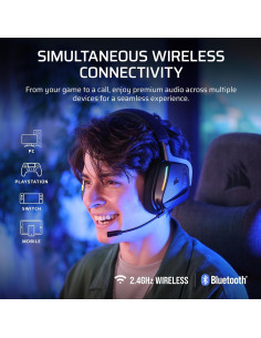 Auriculares Gaming Inalámbricos Corsair VOID v2 MAX 70Hr 2