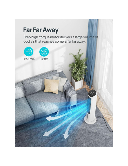 Enfriador de Aire Evaporativo Dreo DR-HEC001, 3 Velocidades, Control Remoto