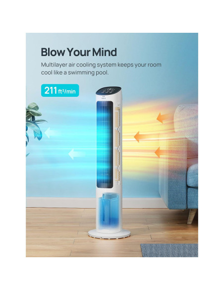 Enfriador de Aire Evaporativo Dreo DR-HEC001, 3 Velocidades, Control Remoto