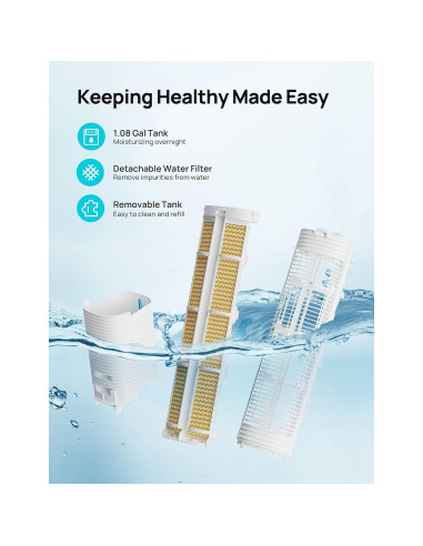 Enfriador de Aire Evaporativo Dreo DR-HEC001, 3 Velocidades, Control Remoto