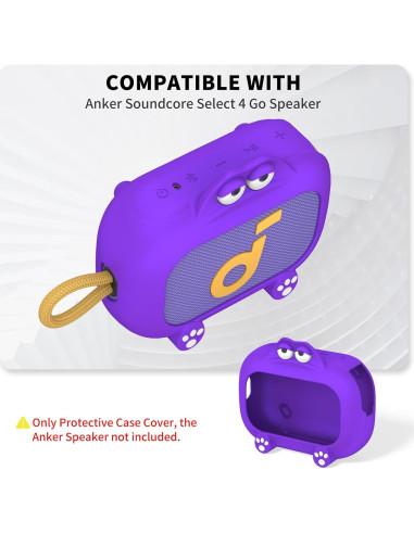 Funda Protectora Silicona Anker Soundcore Select 4 Go Púrpura