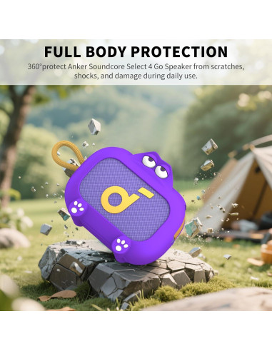 Funda Protectora Silicona Anker Soundcore Select 4 Go Púrpura