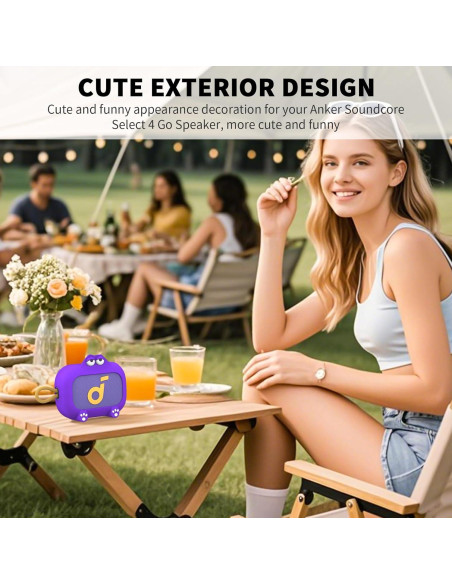 Funda Protectora Silicona Anker Soundcore Select 4 Go Púrpura