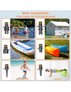 Bomba de Aire Eléctrica Fisca XD-ZP01-3 25PSI Portátil 2