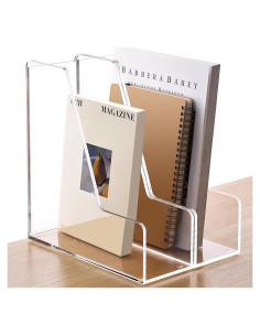 Soporte de Revistas Acrílico YUXUN 2 Paquete A4 Transparente