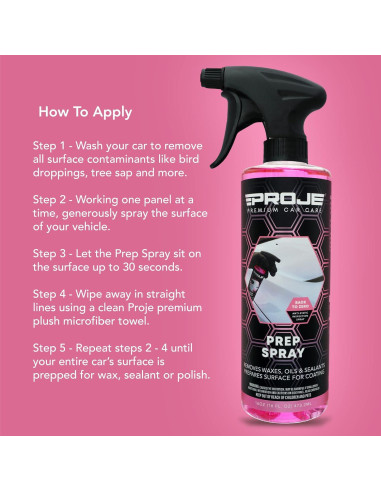 Kit Esencial de Recubrimiento Cerámico PROJE' 16oz - Hidrofóbico