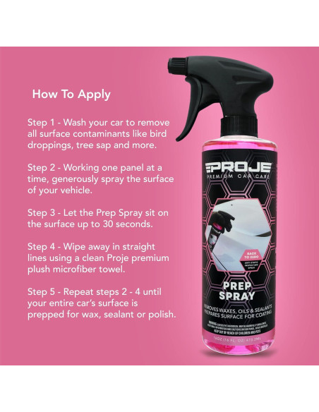 Kit Esencial de Recubrimiento Cerámico PROJE' 16oz - Hidrofóbico