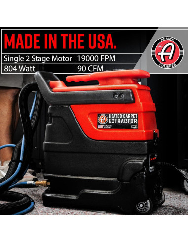 Extractor de Alfombra Calentado Adam's Polishes 3 Galones 93.3C