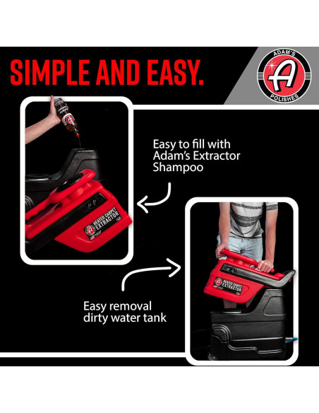 Extractor de Alfombra Calentado Adam's Polishes 3 Galones 93.3C