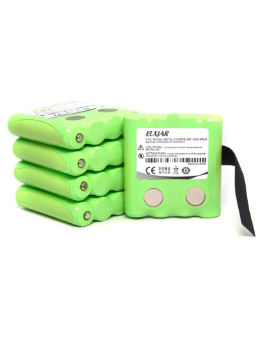 Paquete de 5 Baterías Ni-MH 4.8V 700mAh elxjar para Radios