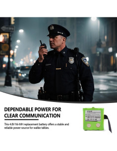 Paquete de 5 Baterías Ni-MH 4.8V 700mAh elxjar para Radios 2