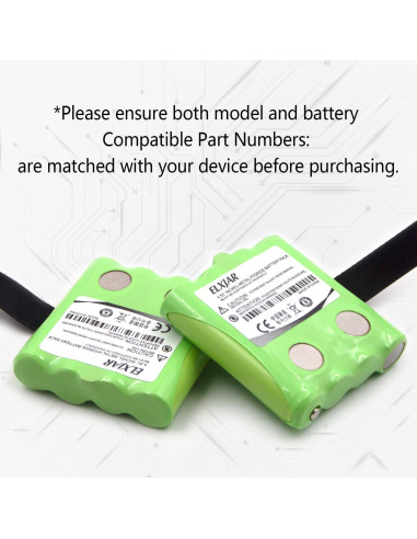 Paquete de 5 Baterías Ni-MH 4.8V 700mAh elxjar para Radios