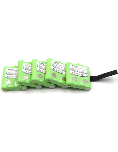 Paquete de 5 Baterías Ni-MH 4.8V 700mAh elxjar para Radios