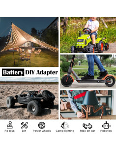 Adaptador de Batería Milwaukee M12 con Fusible y Cable 12AWG 2