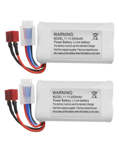Batería de Litio 2PCS 11.1V 2000mAh Sea Jump para Barco RC