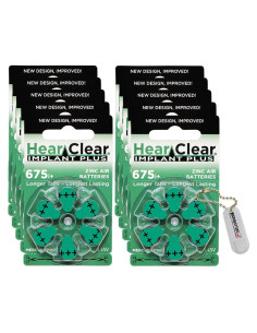 Baterías para Audífonos de Implante Coclear Hear Clear 675P - 60 Unidades