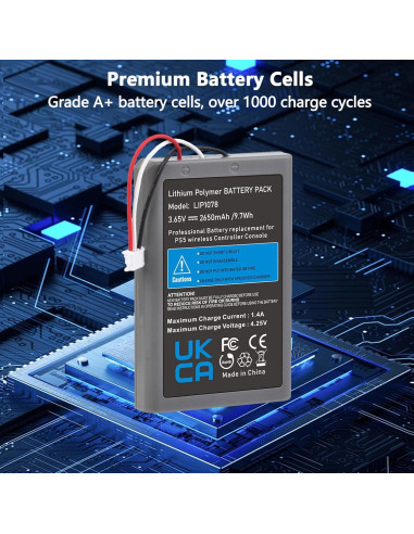 Batería de Reemplazo Hisewen LIP1708 2650mAh para PS5