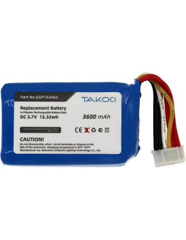 Batería de Reemplazo GSP103465 para JBL Link 10 3600mAh