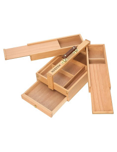 Caja de Almacenamiento MEEDEN para Artistas - Madera de Haya