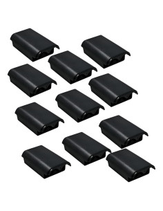 10 Cubiertas de Batería Reemplazo para Controlador Xbox 360 Negro