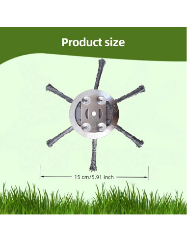 Cabezal de Desmalezadora de Alambre de Acero 15cm Aomap