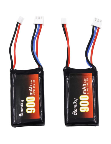 Batería Lipo Recargable 7.4V 900mAh Blomiky PH2.0 para RC