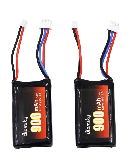 Batería Lipo Recargable 7.4V 900mAh Blomiky PH2.0 para RC