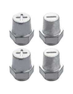 Ampper Adaptador de Terminal de Batería Plomo Femenino 5/16"-18 - Paquete de 4