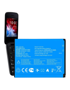 Batería de Reemplazo TLi017D1 Senpinkboo 2200mAh para TCL Flip Pro