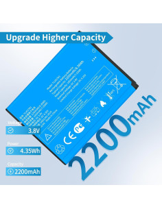 Batería de Reemplazo TLi017D1 Senpinkboo 2200mAh para TCL Flip Pro 2