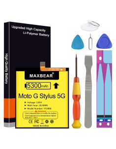 Batería de Reemplazo MAXBEAR 5300mAh para Moto G Stylus 5G