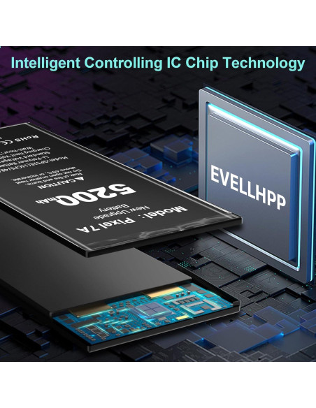 Batería de Reemplazo 5200mAh para Google Pixel 7A - EVELLHPP