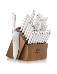 Juego de Cuchillos Cangshan HELENA 23 Piezas Acero Forjado Blanco