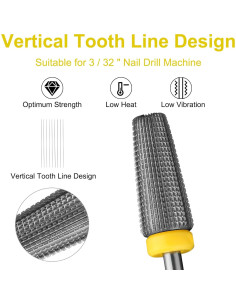 Broca de Uña Carburo 5 en 1 Extra Fino para Manicura 2
