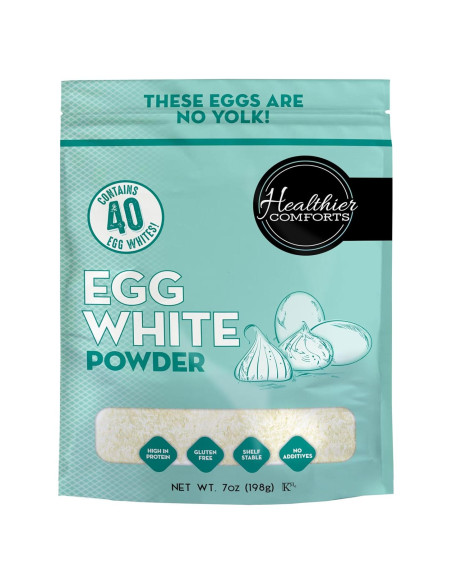 Polvo de Clara de Huevo Healthier Comforts 198 g | Alto en Proteínas