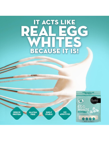 Polvo de Clara de Huevo Healthier Comforts 198 g | Alto en Proteínas