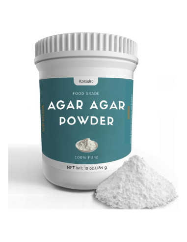 Polvo de Agar Agar 283g Hznxolrc - Gelificante Natural Vegano
