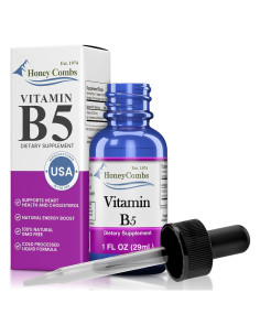 Gotas Líquidas de Vitamina B5 HoneyCombs 29.57 ml Veganas
