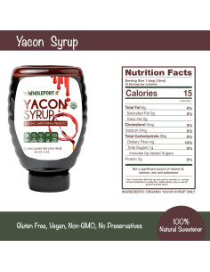 Jarabe de Yacón Orgánico Wholefort 354ml - Endulzante Vegano 2
