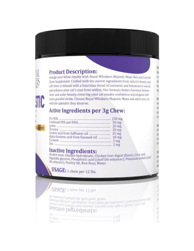 Alivio de Alergias para Gatos Royal Whiskers 90 Masticables