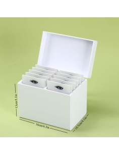 Caja de Almacenamiento LIXIMMAZN 10 Capas Acrílica Blanca 2