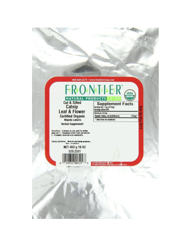 Catnip Orgánico Frontier Co-op 0.45 kg - Hierba Natural para Gatos