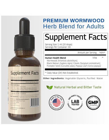 Suplemento Líquido Ajenjo Nogal Negro Vinatura 59 ml