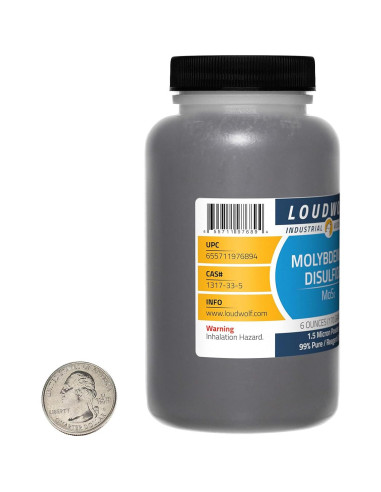 Disulfuro de Molibdeno 99% Puro 170g Polvo 1.5 Micrones