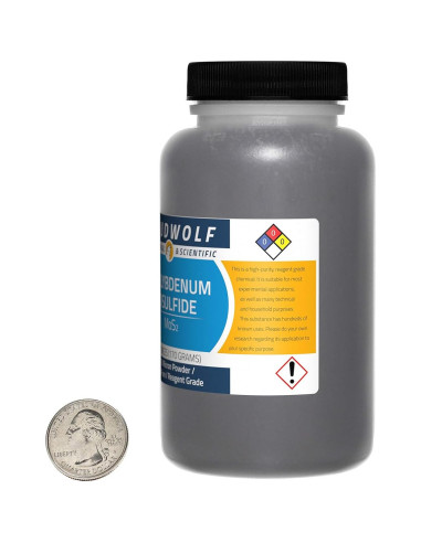 Disulfuro de Molibdeno 99% Puro 170g Polvo 1.5 Micrones