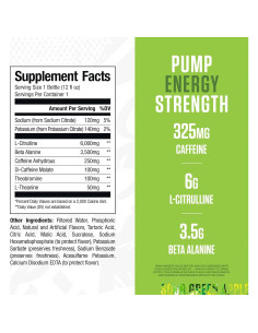 RYSE Bebida Pre Entrenamiento 355ml - Dulce Verde Manzana - Sin Azúcar 2