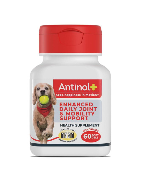 Antinol Plus Suplemento Articular para Perros 60 Geles Blandos