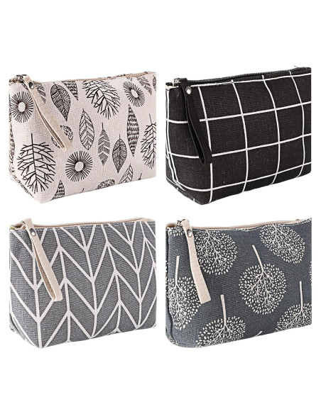 Bolsa Cosmética SUMAJU 4 Pcs Lona Multicolor Viaje