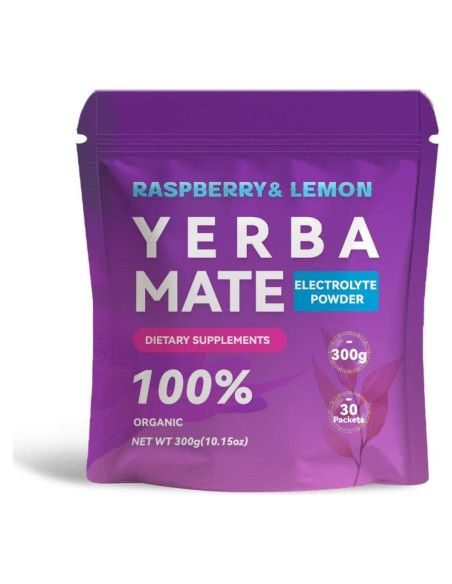 Yerba Mate Instantáneo ZHHOIN JIAKE Sabor Frambuesa Durazno 30 Bolsitas